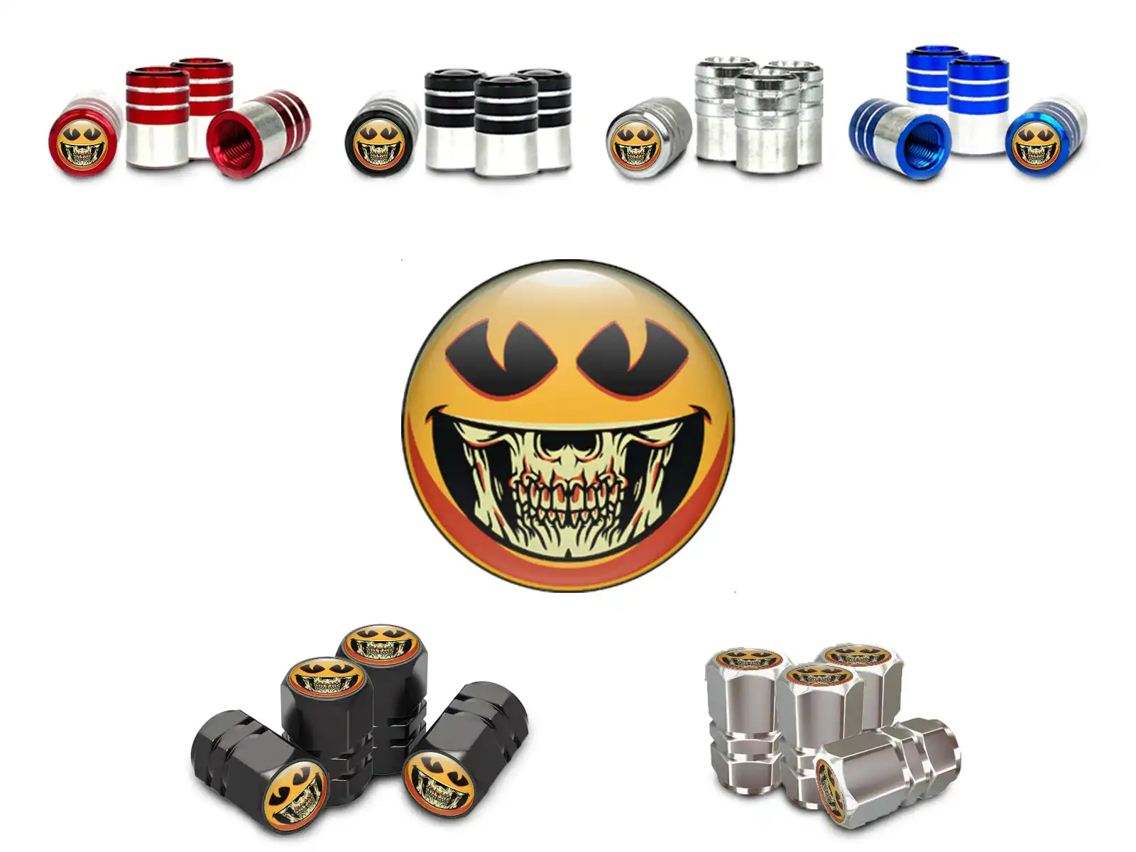 Tire Valve Caps for Bicycle Contest Trim